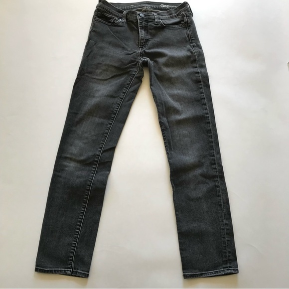 Gap Authentic Straight Leg Black Jeans 27 - Picture 2 of 10